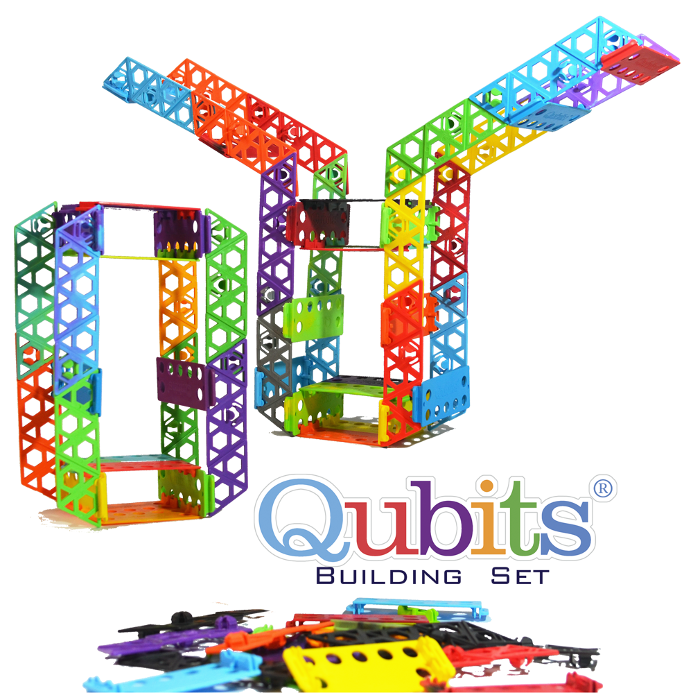 100 pcs Qubits Construction STEM Toys Kit Qubits Toy